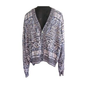 Maglificio Florence Vintage Cardigan Sweater Sz L 80-90's Cotton Blend READ INFO